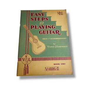 Vintage Easy Steps to Playing Guitar Instruction Book Two Volkwein Bros
